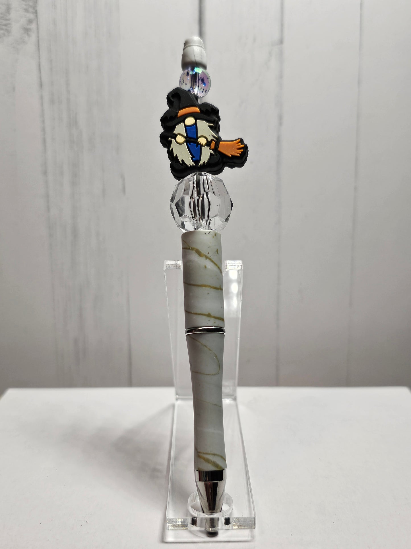 Gnome Witch -  Beaded Pen