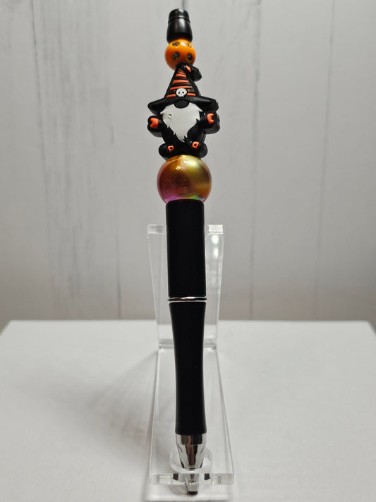 Halloween Gnome -  Beaded Pen