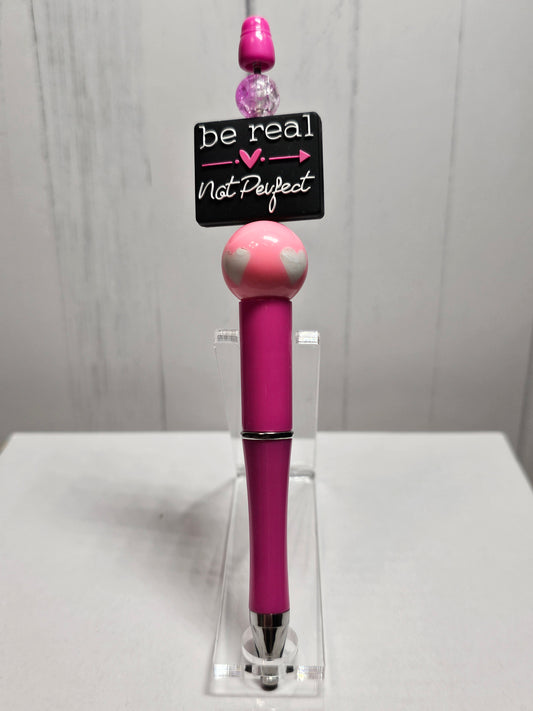 Be Real -  Beaded Pen