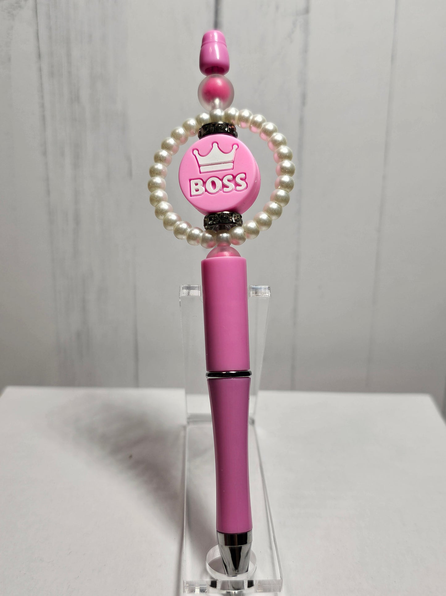 Boss (Pink) -  Beaded Pen