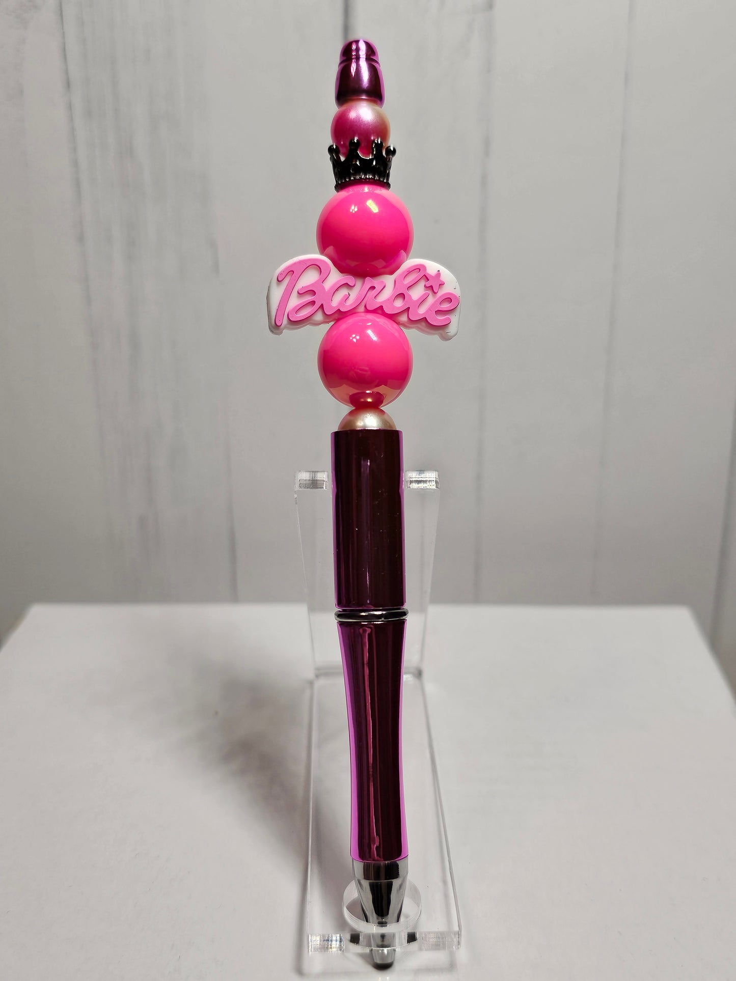 Barbie (word) -  Beaded Pen