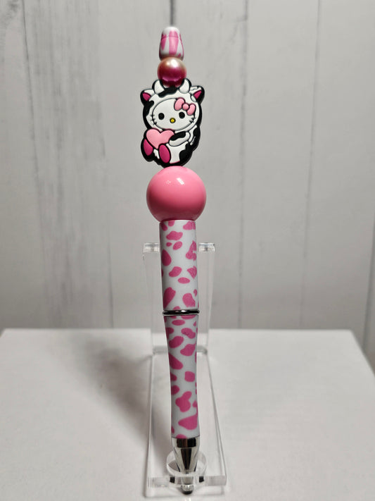 HK Cow -  Beaded Pen