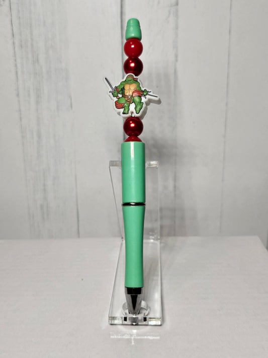 TMNT (Red) -  Beaded Pen