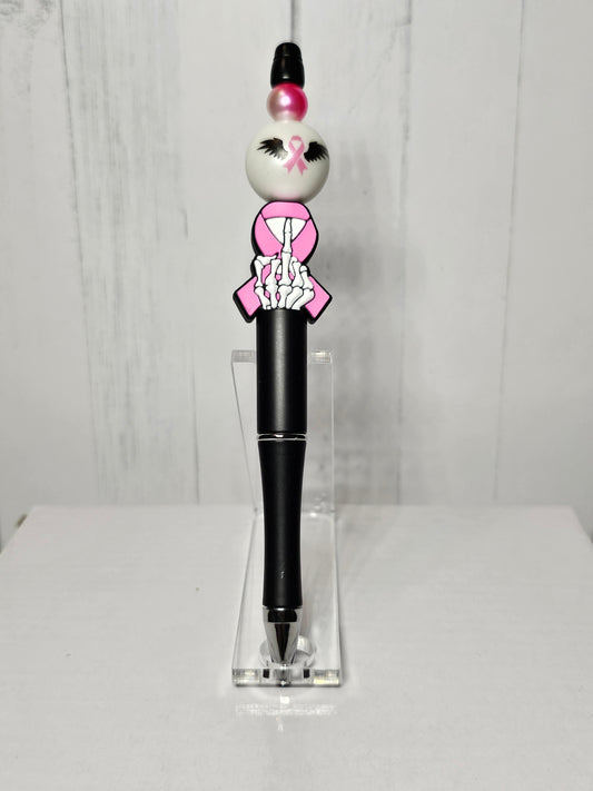 F Breast Cancer -  Beaded Pen