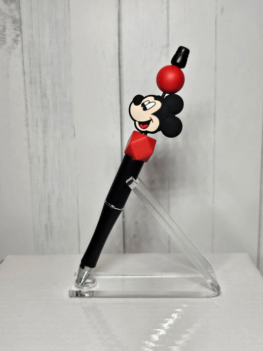 Mickey Head -  Beaded Pen