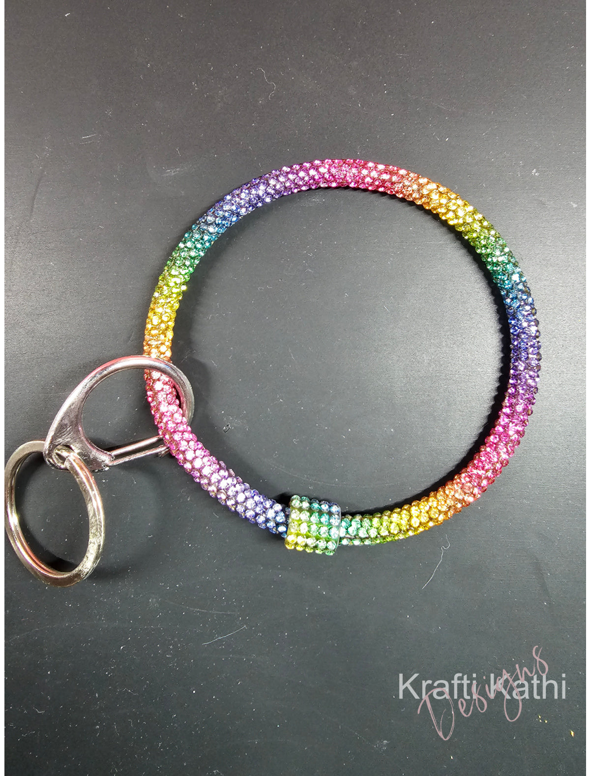 Rainbow Sparkle - Wristlet Keychain