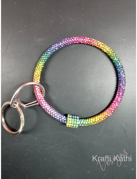 Rainbow Sparkle - Wristlet Keychain