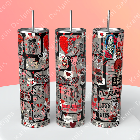 Love Skeletons - 20oz Stainless Steel Tumbler