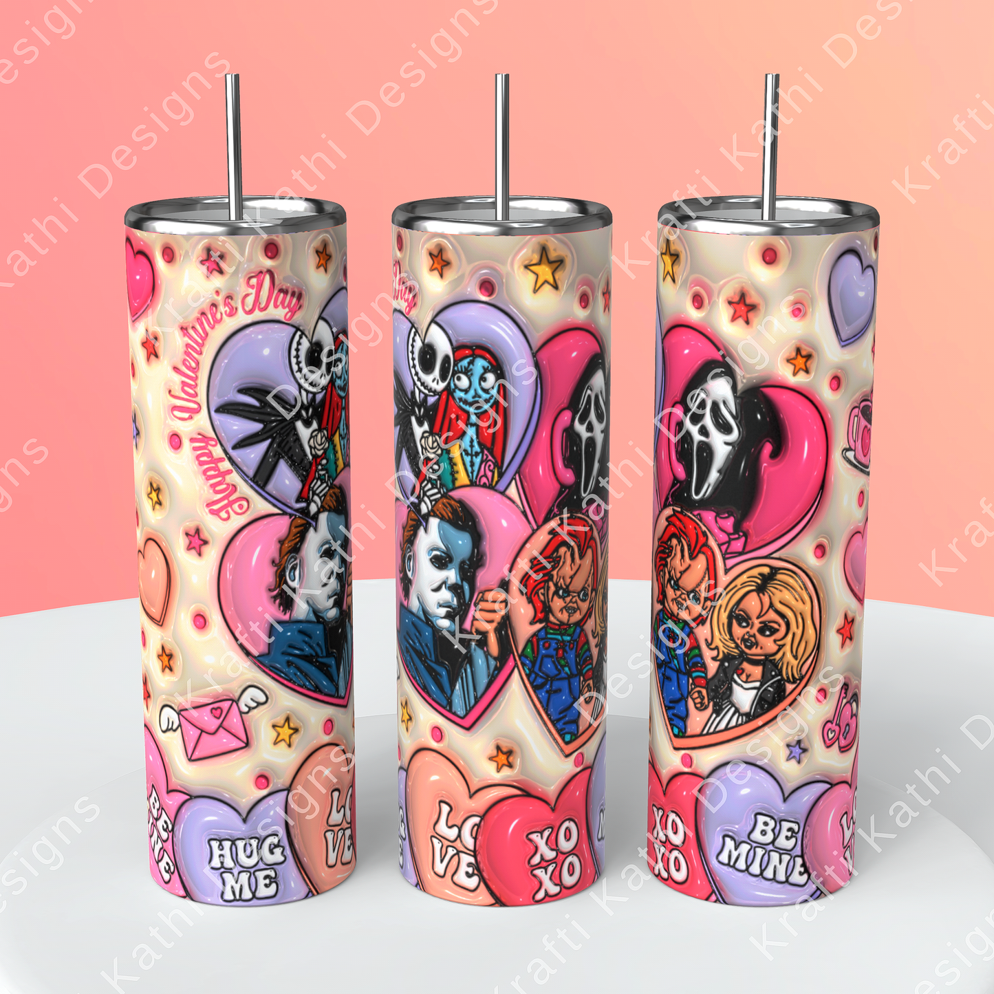 Horror Valentines - 20oz Stainless Steel Tumbler