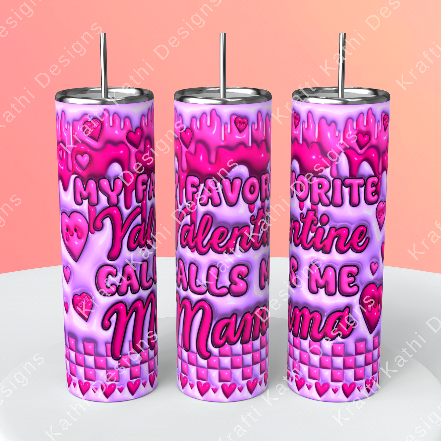 Valentine's Mom - 20oz Stainless Steel Tumbler