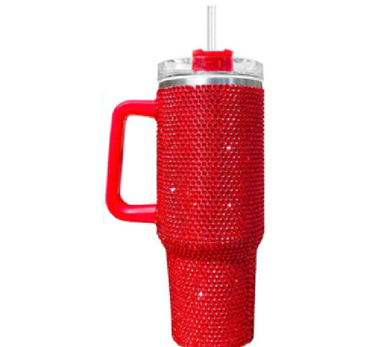 40oz Bling Tumbler (Red)