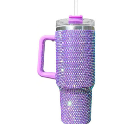 40oz Bling Tumbler (Purple)