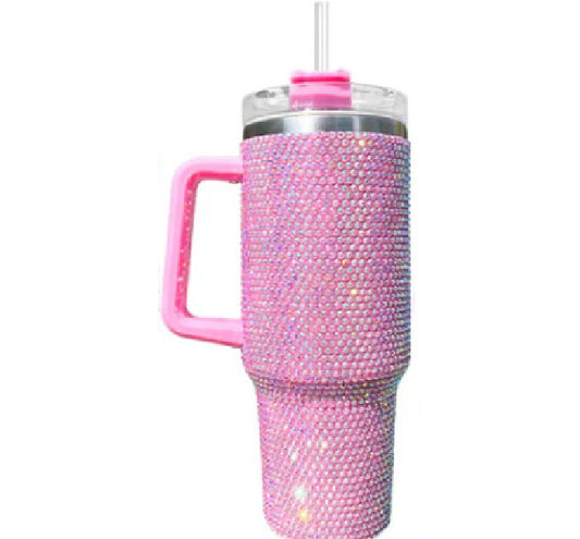 40oz Bling Tumbler (Pink)