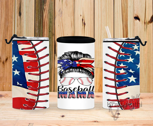 American Mom Baseball 4-n-1 Can Cooler