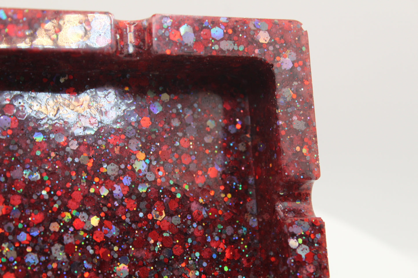 Red Sparkle Ashtray