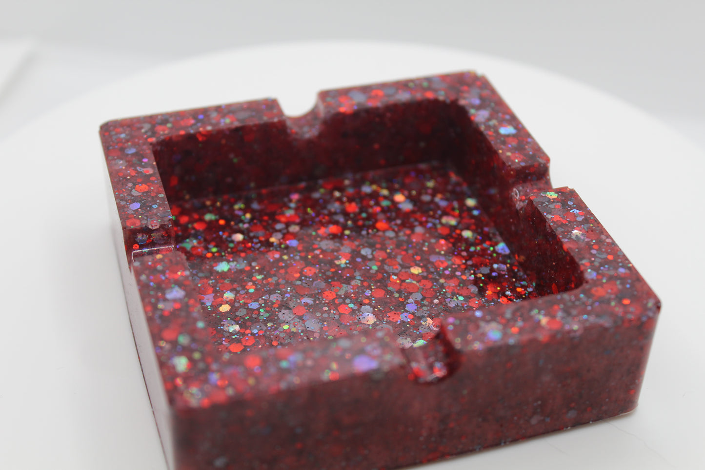 Red Sparkle Ashtray