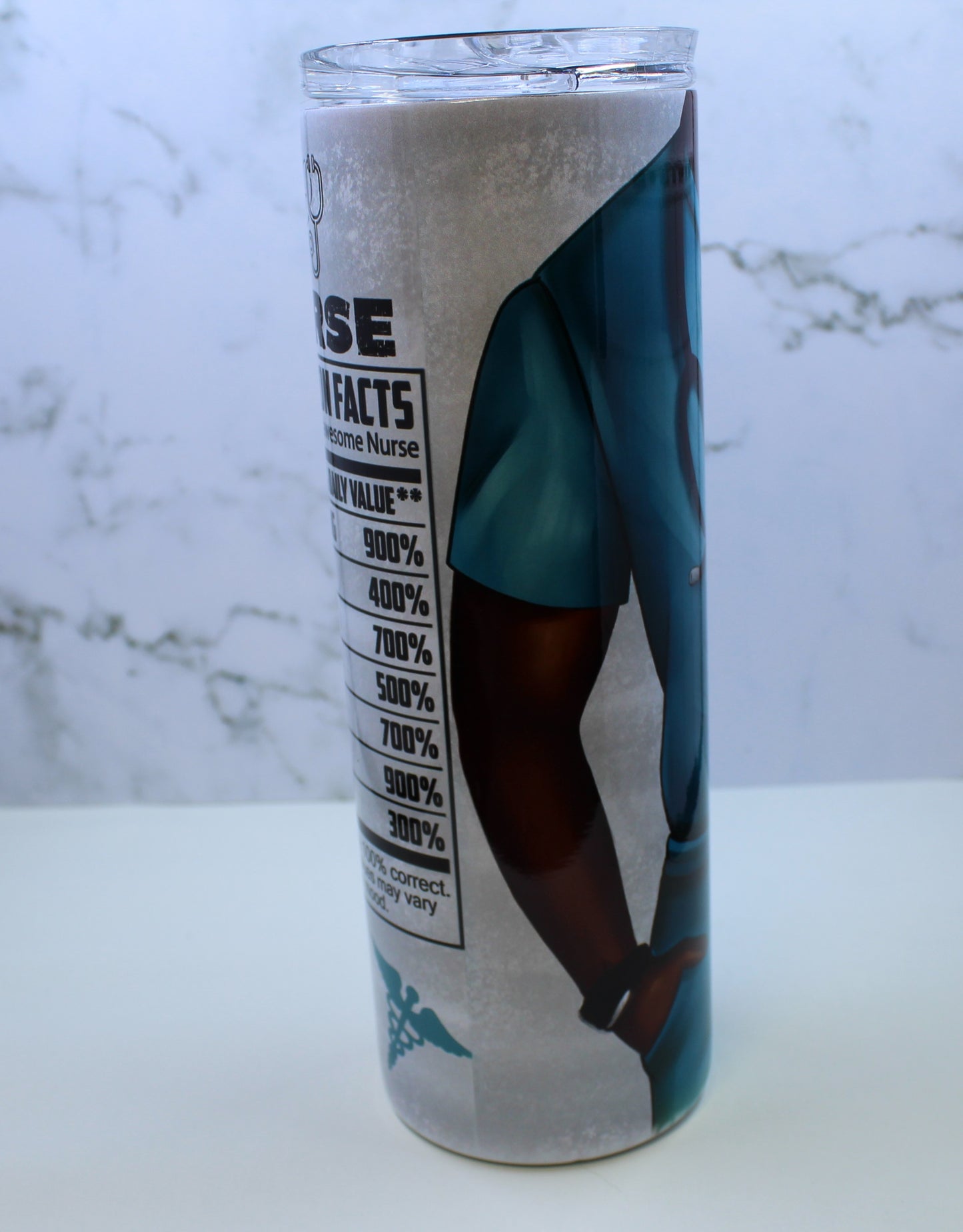 African American Male Nurse - 20oz Stainless Steel Tumbler