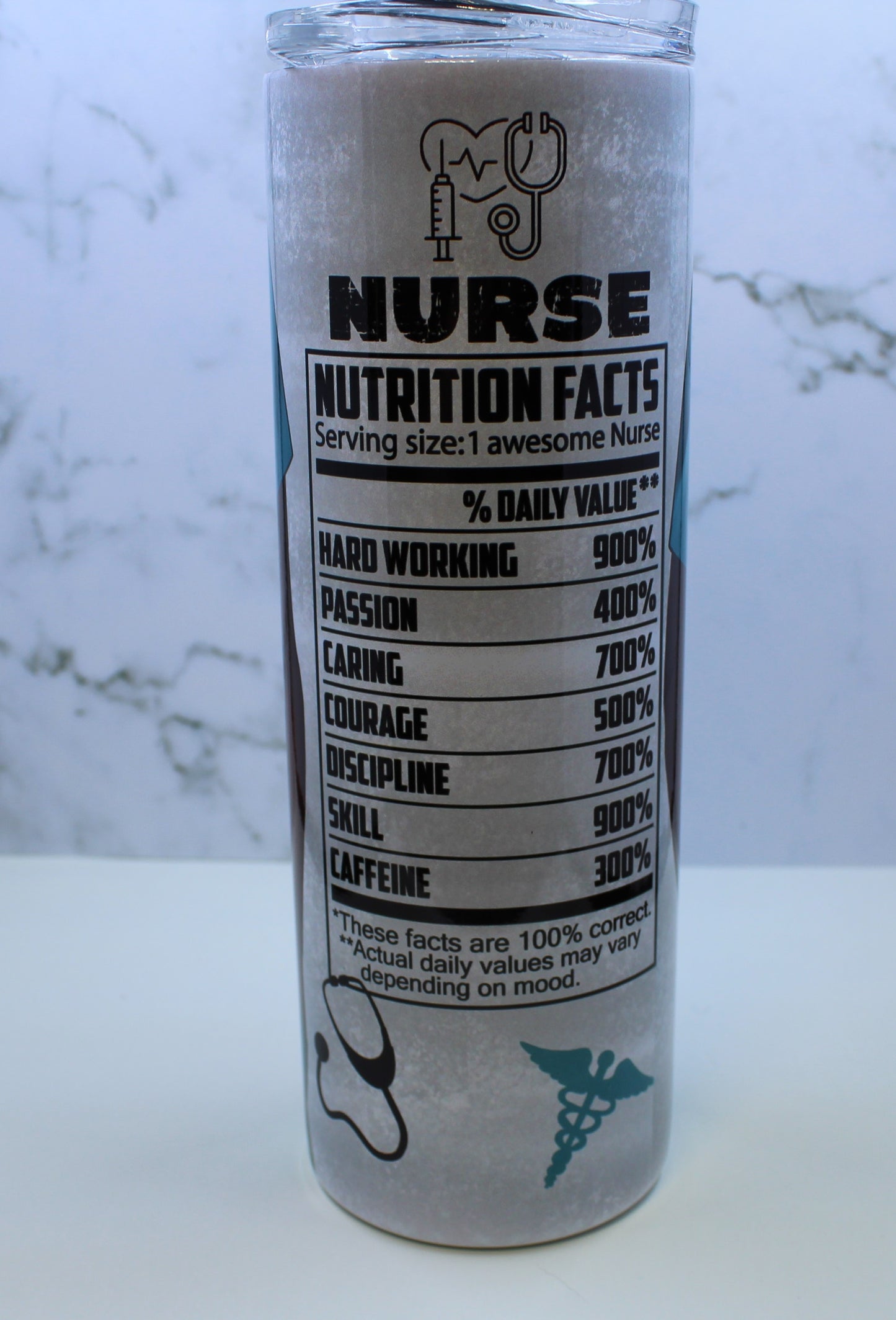 African American Male Nurse - 20oz Stainless Steel Tumbler