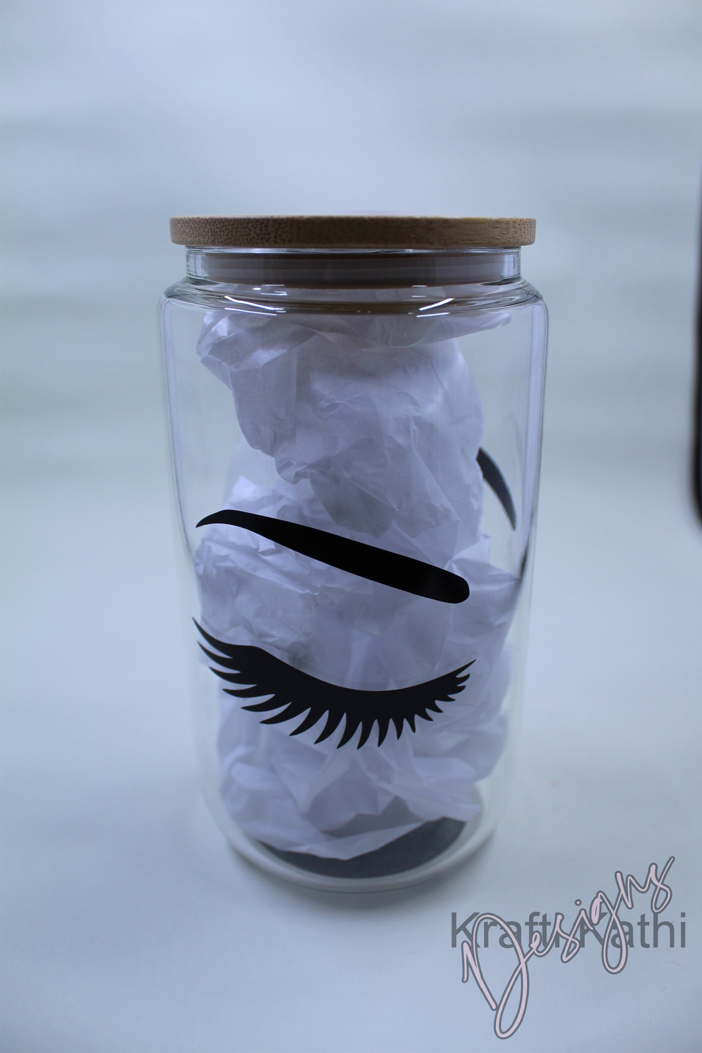 Lashes - Clear 16oz Glass Tumbler