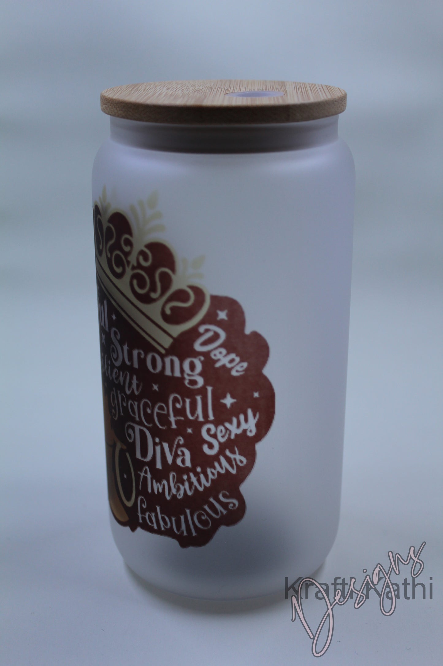 Inspirational African American Woman - 16oz Glass Tumbler