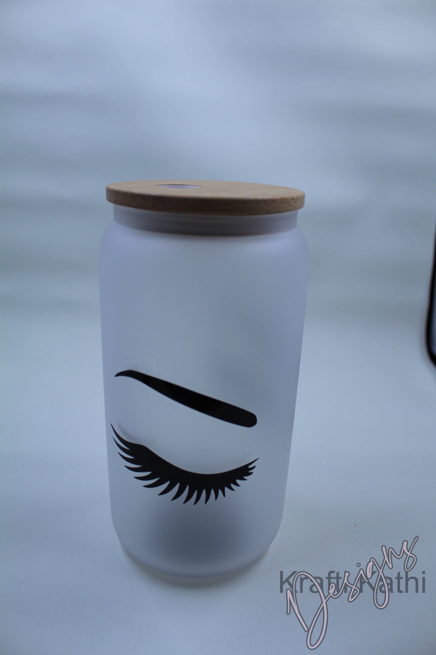 Lashes - Frosted 16oz Glass Tumbler